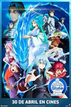 Poster That Time I Got Reincarnated as a Slime. La película: Lágrimas del mar celeste