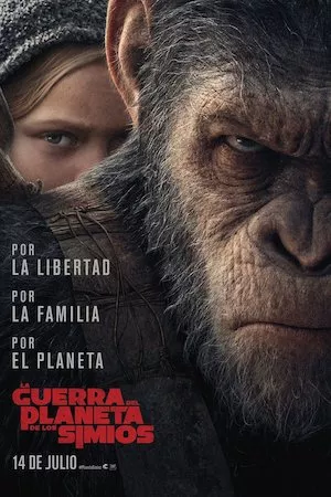 Poster La guerra del Planeta de los Simios
