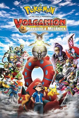 Poster Pokemon película 19: Volcanion y la maravilla mecánica