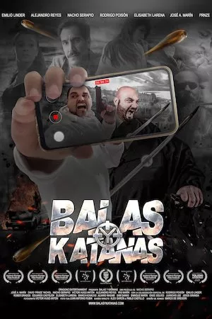 Poster Balas y Katanas
