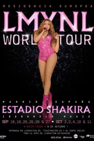 Poster Shakira: Live from Madrid