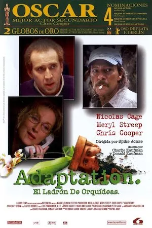 Poster Adaptation (El ladrón de orquídeas)