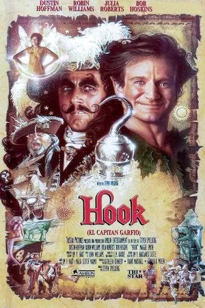 Poster Hook, el regreso del capitan Garfio