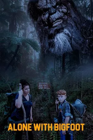 Poster Alone with Bigfoot