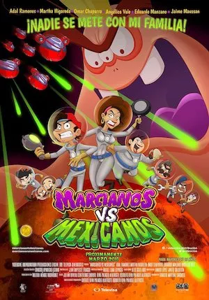 Poster Marcianos vs. Mexicanos