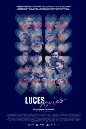 Poster Luces azules